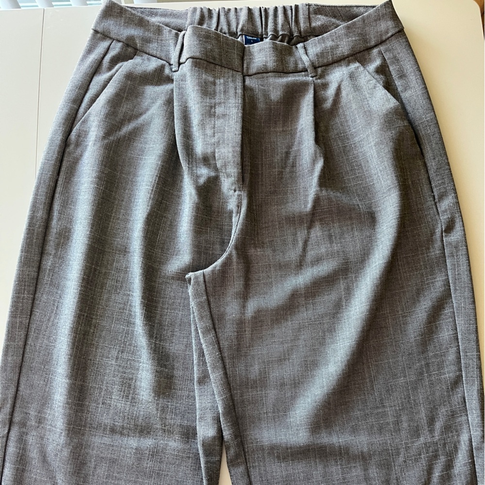 Old Navy Gray Tailored High-Waist Pants